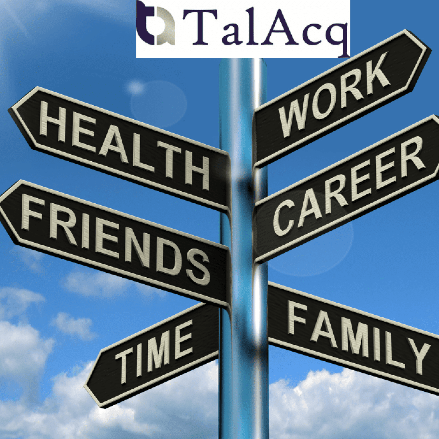 Work Life Balance street sign